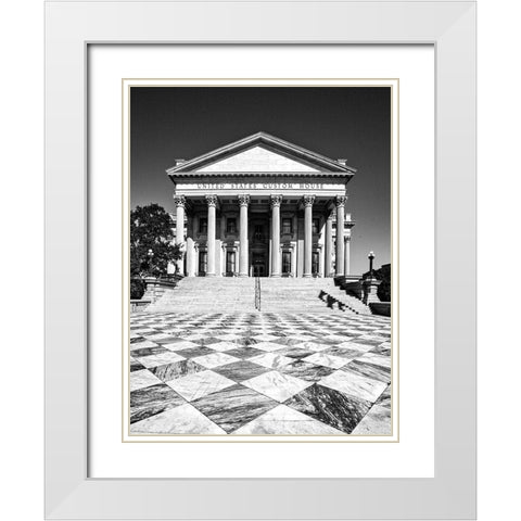 U.S. Custom House Located in Charleston-South Carolina White Modern Wood Framed Art Print with Double Matting by Highsmith, Carol