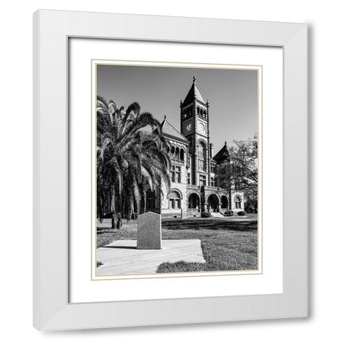 The DeWitt County Courthouse in Cuero-Texas White Modern Wood Framed Art Print with Double Matting by Highsmith, Carol