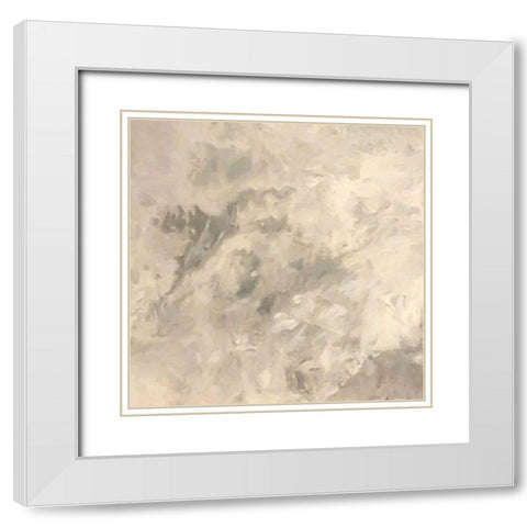 Buff Sandstone White Modern Wood Framed Art Print with Double Matting by Alpenglow Workshop