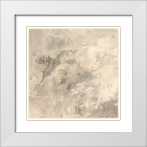 Buff Sandstone White Modern Wood Framed Art Print with Double Matting by Alpenglow Workshop