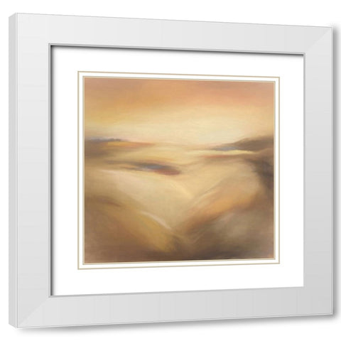 Ocean of Sand White Modern Wood Framed Art Print with Double Matting by Alpenglow Workshop