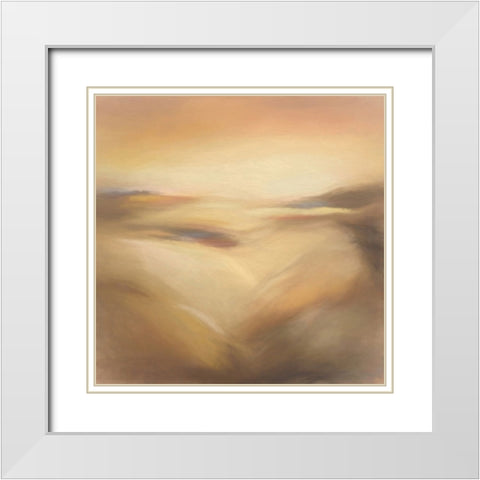 Ocean of Sand White Modern Wood Framed Art Print with Double Matting by Alpenglow Workshop