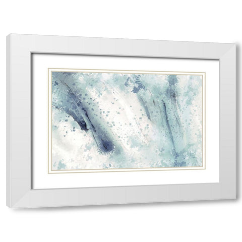 Raindrops of my Shoes White Modern Wood Framed Art Print with Double Matting by Alpenglow Workshop