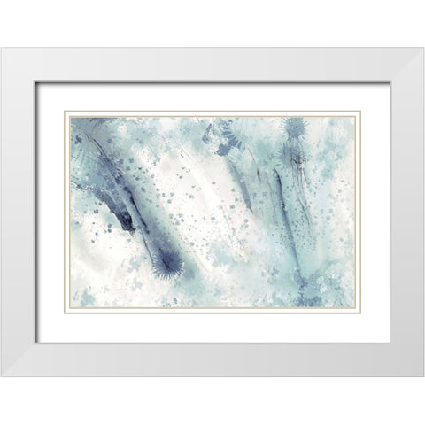 Raindrops of my Shoes White Modern Wood Framed Art Print with Double Matting by Alpenglow Workshop