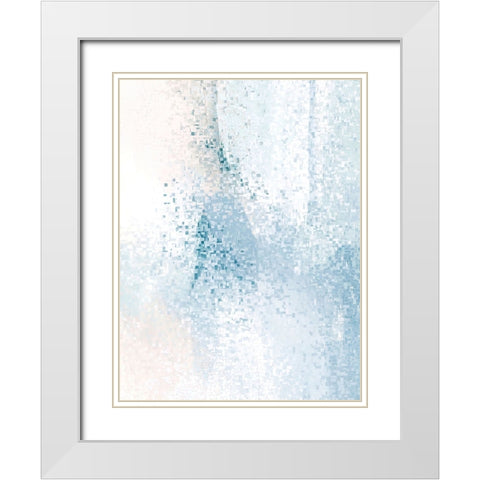 Signal to Noise White Modern Wood Framed Art Print with Double Matting by Alpenglow Workshop