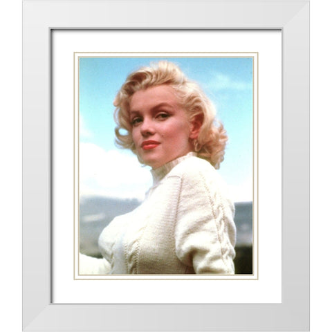 Marilyn Monroe, Modern Screen, 1953 White Modern Wood Framed Art Print with Double Matting by Vintage Hollywood Archive