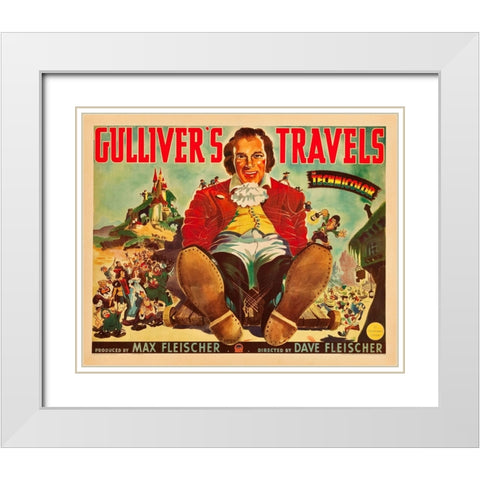 Gullivers Travels-1939 White Modern Wood Framed Art Print with Double Matting by Vintage Hollywood Archive