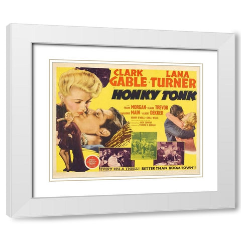 Honky Tonk-1941 White Modern Wood Framed Art Print with Double Matting by Vintage Hollywood Archive