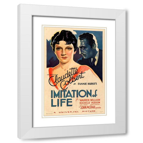 Imitation of Life-1934 White Modern Wood Framed Art Print with Double Matting by Vintage Hollywood Archive