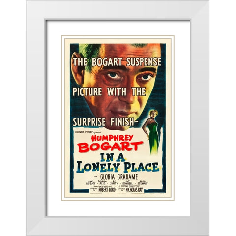 In a Lonely Place-1950 White Modern Wood Framed Art Print with Double Matting by Vintage Hollywood Archive