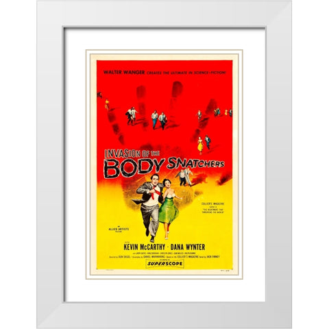 Invasion of the Body Snatchers-1956 White Modern Wood Framed Art Print with Double Matting by Vintage Hollywood Archive
