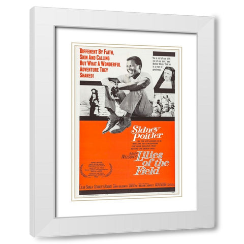 Lilies of the Field-1963 White Modern Wood Framed Art Print with Double Matting by Vintage Hollywood Archive