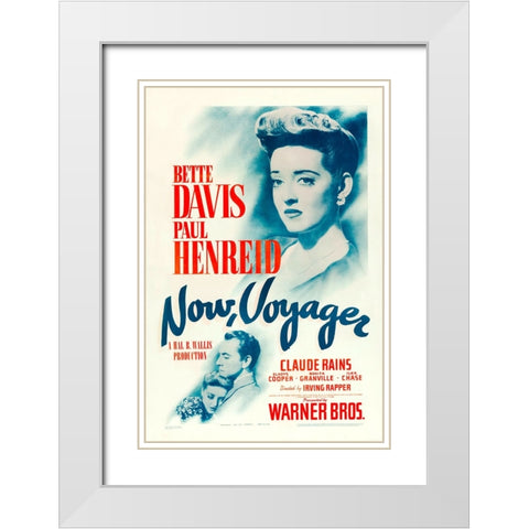 Now Voyager-1942 White Modern Wood Framed Art Print with Double Matting by Vintage Hollywood Archive