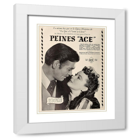 Peines Ace-1941 White Modern Wood Framed Art Print with Double Matting by Vintage Hollywood Archive