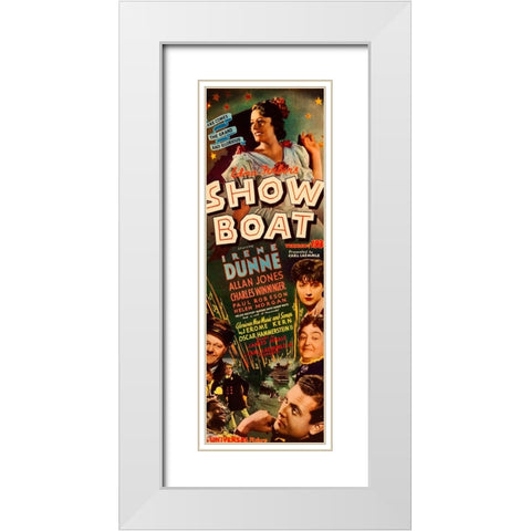 Show Boat-1936 White Modern Wood Framed Art Print with Double Matting by Vintage Hollywood Archive