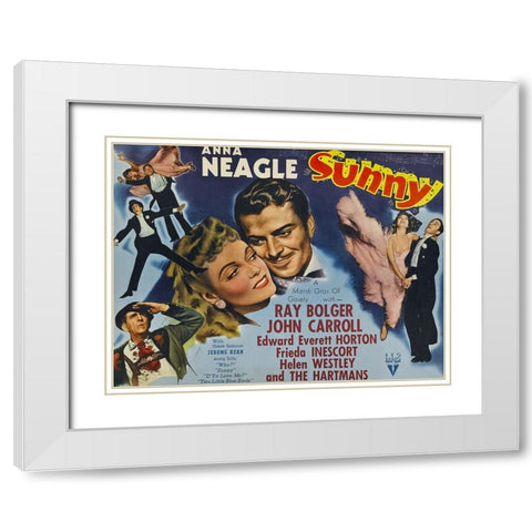 Sunny-1941 White Modern Wood Framed Art Print with Double Matting by Vintage Hollywood Archive