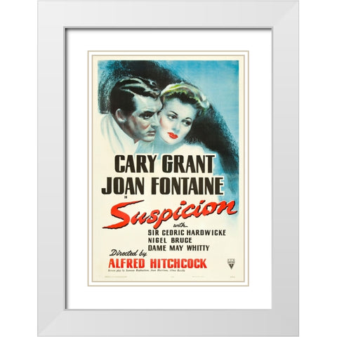 Suspicion-1941 White Modern Wood Framed Art Print with Double Matting by Vintage Hollywood Archive