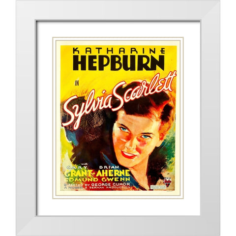 Sylvia Scarlett-1935 White Modern Wood Framed Art Print with Double Matting by Vintage Hollywood Archive