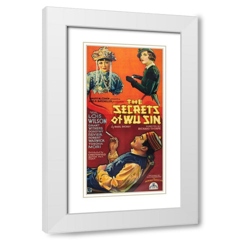 The Secrets of Wu Sin-1932 White Modern Wood Framed Art Print with Double Matting by Vintage Hollywood Archive