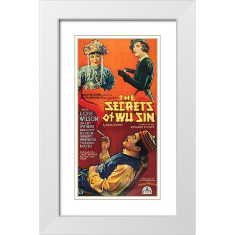 The Secrets of Wu Sin-1932 White Modern Wood Framed Art Print with Double Matting by Vintage Hollywood Archive