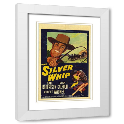 The Silver Whip-1953 White Modern Wood Framed Art Print with Double Matting by Vintage Hollywood Archive