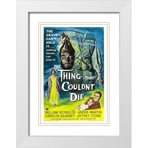 The Thing that Couldnt Die-1958 White Modern Wood Framed Art Print with Double Matting by Vintage Hollywood Archive