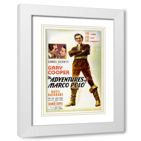 The Adventures of Marco Polo-1938 White Modern Wood Framed Art Print with Double Matting by Vintage Hollywood Archive
