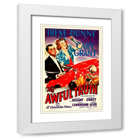 The Awful Truth-1937 White Modern Wood Framed Art Print with Double Matting by Vintage Hollywood Archive