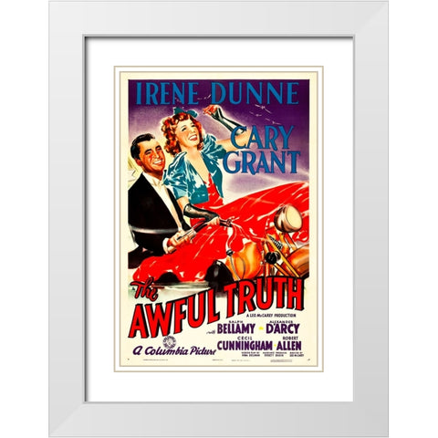 The Awful Truth-1937 White Modern Wood Framed Art Print with Double Matting by Vintage Hollywood Archive