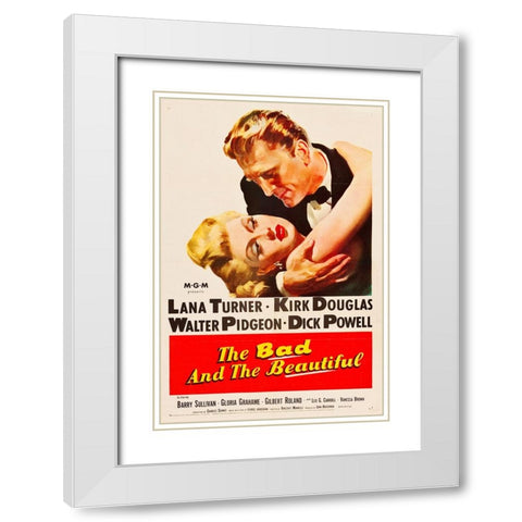 The Bad and the Beautiful-1952 White Modern Wood Framed Art Print with Double Matting by Vintage Hollywood Archive