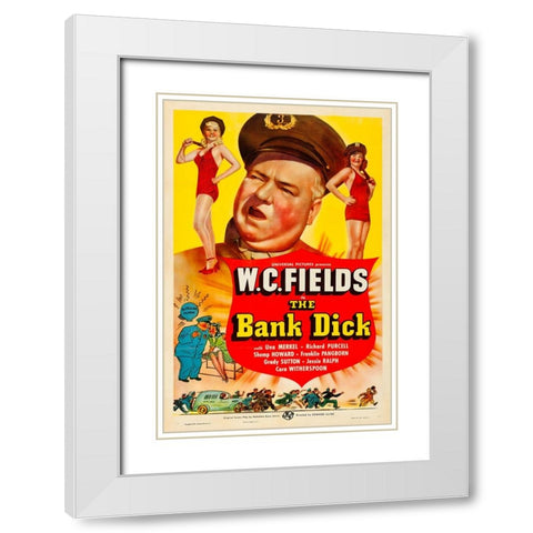 The Bank Dick-1940 White Modern Wood Framed Art Print with Double Matting by Vintage Hollywood Archive