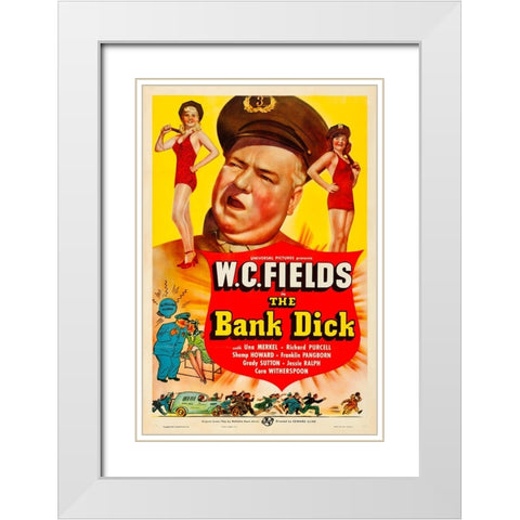 The Bank Dick-1940 White Modern Wood Framed Art Print with Double Matting by Vintage Hollywood Archive