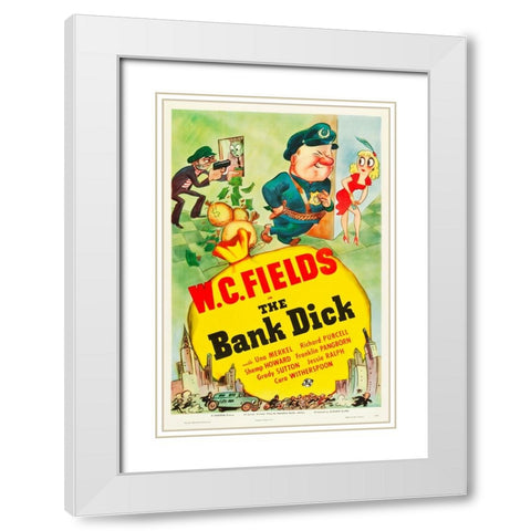 The Bank Dick-1940 White Modern Wood Framed Art Print with Double Matting by Vintage Hollywood Archive