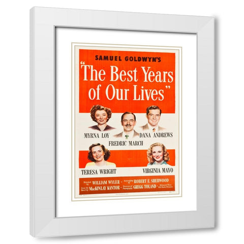 The Best Years of Our Lives-1946 White Modern Wood Framed Art Print with Double Matting by Vintage Hollywood Archive