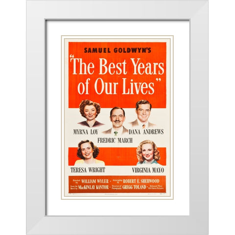The Best Years of Our Lives-1946 White Modern Wood Framed Art Print with Double Matting by Vintage Hollywood Archive