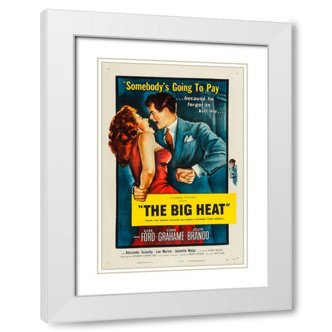 The Big Heat-1953 White Modern Wood Framed Art Print with Double Matting by Vintage Hollywood Archive