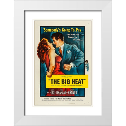 The Big Heat-1953 White Modern Wood Framed Art Print with Double Matting by Vintage Hollywood Archive