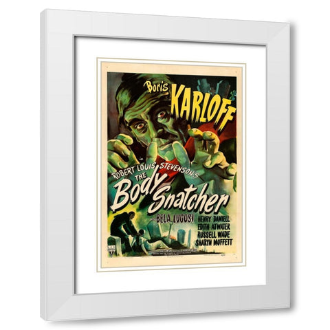 The Body Snatcher-1945 White Modern Wood Framed Art Print with Double Matting by Vintage Hollywood Archive