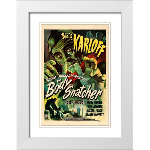 The Body Snatcher-1945 White Modern Wood Framed Art Print with Double Matting by Vintage Hollywood Archive