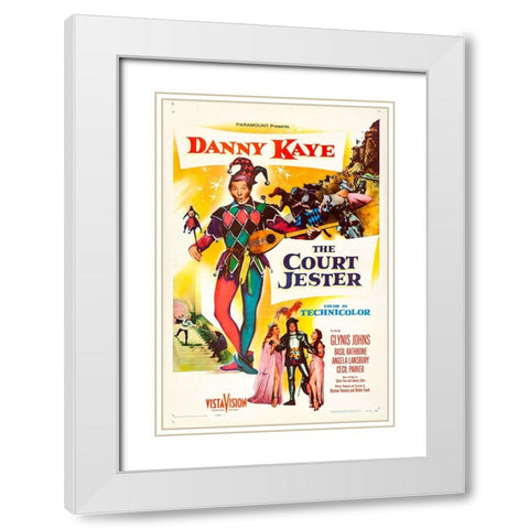 The Court Jester-1955 White Modern Wood Framed Art Print with Double Matting by Vintage Hollywood Archive