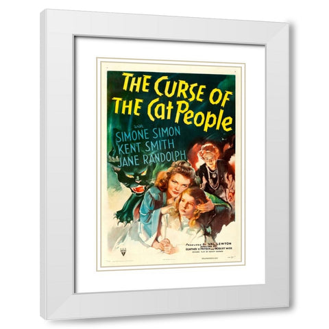 The Curse of the Cat People-1943 White Modern Wood Framed Art Print with Double Matting by Vintage Hollywood Archive