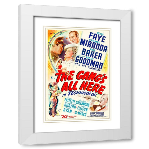 The Gangs All Here-1943 White Modern Wood Framed Art Print with Double Matting by Vintage Hollywood Archive