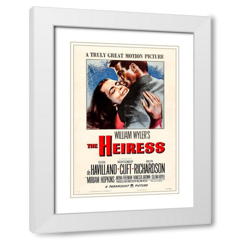 The Heiress-1949 White Modern Wood Framed Art Print with Double Matting by Vintage Hollywood Archive