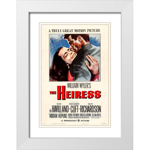 The Heiress-1949 White Modern Wood Framed Art Print with Double Matting by Vintage Hollywood Archive