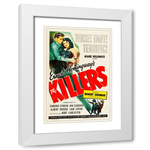 The Killers-1946 White Modern Wood Framed Art Print with Double Matting by Vintage Hollywood Archive