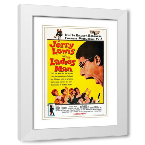 The Ladies Man-1961 White Modern Wood Framed Art Print with Double Matting by Vintage Hollywood Archive