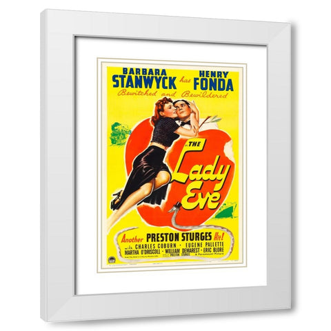 The Lady Eve-1941 White Modern Wood Framed Art Print with Double Matting by Vintage Hollywood Archive