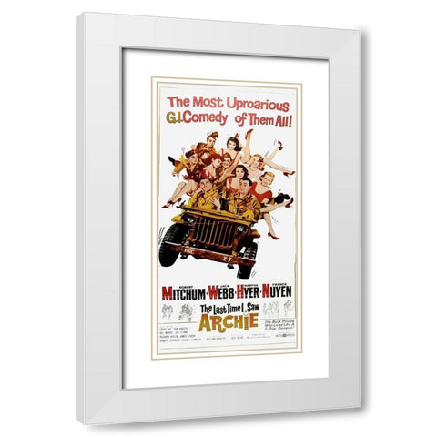 The Last Time I Saw Archie White Modern Wood Framed Art Print with Double Matting by Vintage Hollywood Archive