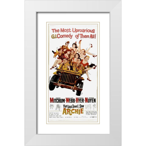 The Last Time I Saw Archie White Modern Wood Framed Art Print with Double Matting by Vintage Hollywood Archive