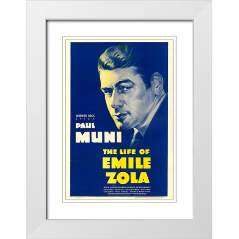 The Life of Emile Zola-1937 White Modern Wood Framed Art Print with Double Matting by Vintage Hollywood Archive